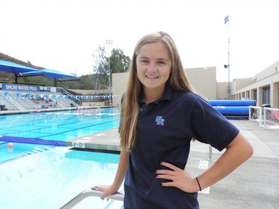 Senior Katie McLaughlin is back at SMCHS after competing with Team USA in Australia.
