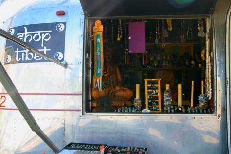 A peep inside - The trailer is filled with a variety of necklaces, bracelets, earrings and more.
