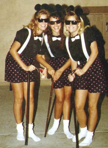 SMCHS girls show their eagle pride during spirit week in 1989.
