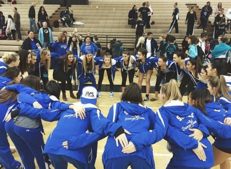 Eagle spirit - Right after awards, the team huddles to do its SMCHS chant.