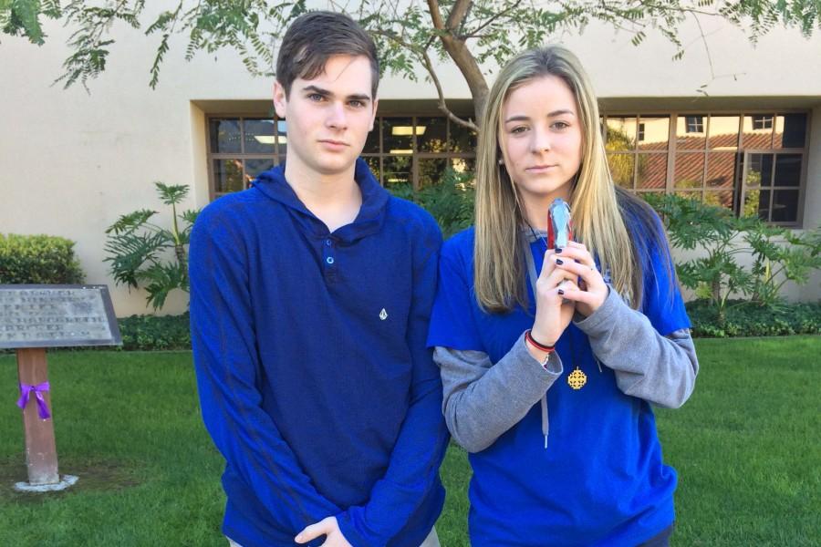 Senior assassins Kyle Broccardo and Carlie Boschetti work together to take out their targets.