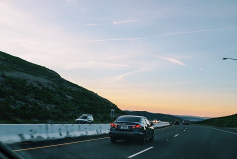 Drivers capture stunning views of the sunrise and sunset while cruising down the 241 toll road. 