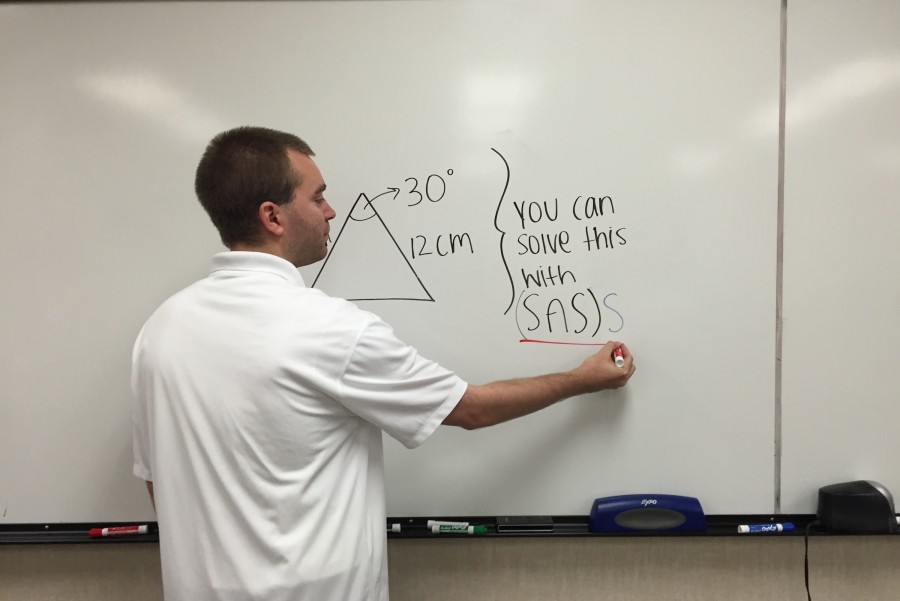 Geometry teacher Jake Kremer adds a little SASS to each new lecture.