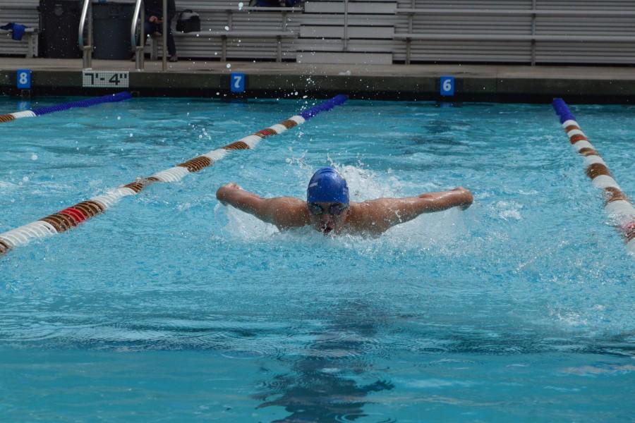Splashing to success – The swim team’s intense training has prepared it to complete in the new CIF State Championship.