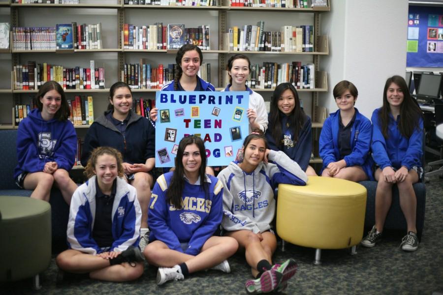 Members of the Blueprint teen reading blog pose for a picture at their last meeting.