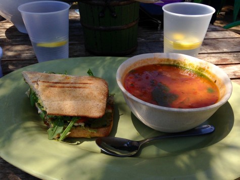 The combo of a lifetime - Half a panini and a bowl of soup for under $10? Please and thank you, GreenLeaf Gourmet ChopShop.