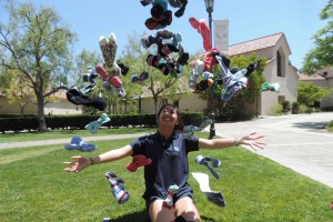 They're soarin', flyin'. There's not a sock in heaven that I can't wear (except at school).