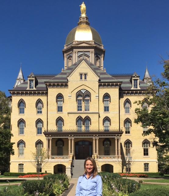 Christa Crafts visits the University of Notre Dame to get the college feel for students at SMCHS.