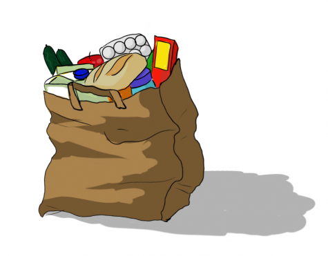 Groceries are being delivered to people at home to reduce the amount of people in the stores. They are also being distributed to people in need.
