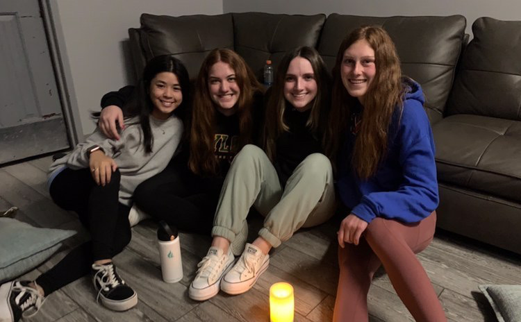 New+community-+Alvidera+and+her+small+group+have+post+Kairos+reunions.+They+support+each+other+in+staying+connected+to+their+faith+and+maintain+their+friendship.+