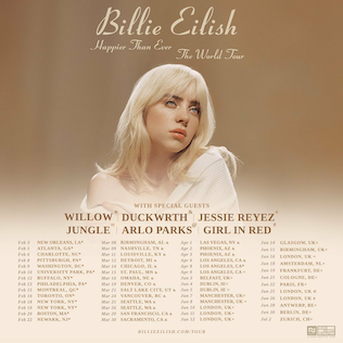 Tour by Eilish will make fans Happier Than Ever